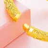 Perlen Stränge Mode Luxus 24K Gold Farbe Afrika Armreifen Für Frauen Dubai Armband Party Hochzeit Geschenke Trum22