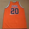 Nikivip Stith #20 Вирджиния Cavaliers College Retro Orange Jersey Basketball Jersy