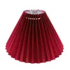 Lampa täcker nyanser 1pc Cloth Craft Lampshade Pläterad täckplåt tillbehör