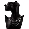 Women039S Sterling Silver Filled Four Four Live of Light Bead Tennis Necklace GSSN751 Fashion جميل 925 Silver Plate Jewelry Grad6780213
