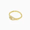 Liffly kreatives Design Braut Gold Schmucksets Kristall Halskette Ring für Frauen Ohrringe Geburtstagsfeier Feine handgefertigte Schmuck 21066845884