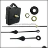 Wanddekoration Home Uhren DIY Quarz Bewegung Kit Schwarze Uhr Aessories Spindelmechanismus Reparatur mit Handsätzen Schaftlänge 13 BW2974064