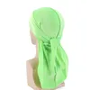 Ragazzi Ragazza Velvet Durag Long Tail Head Wraps Bambino Dorag Durags Turbante Parrucche Cappellini da pirata Foulard Cappelli Hip Hop Accessori per capelli 572 Y2