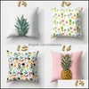 Case Bedding Supplies & Garden Fashion Peach Skin Pillow Er Pine Fruit Pattern Pillowcase Home Textiles Sofa Decor Drop Delivery 2021 Xarvg