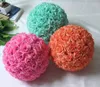 Blue Wedding Decorations Artificial Rose Silk Flower Ball Centerpieces Mint Decorative Hanging Flower Ball Wine Party 2103178711788