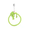 Other Bird Supplies Parrot Cotton Rope Swing Hanging Standing Perches Pet Chewing Climbing Ring Toy Cage Accessories