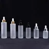 Clear 30 ml 60 ml 80 ml Bouteille de verre à huile essentielle pour le flacon de bouteilles réutilisables sériques