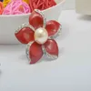 Ropa fija para mujer, accesorios de traje gráfico Simple, broche con forma de pétalos de flores de alta calidad