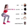 Elastico per il fitness Fasce elastiche per la resistenza allo yoga Set di fasce per l'espansione del cerchio dell'anca Palestra Fitness Booty Band Allenamento a casa H1026