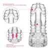 NXY sex masturbators Silicone Transparent Vagina Pussy Masturbation Products Man Sex Toys For Men Work Out Endurance Exercise Adult Sexual 1201