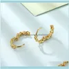 Ear Cuff Jewelryear Lisse Chaîne Ins Et Style Fermoirs Personnalisés Femmes Simple Cuivre Twist Boucles D'oreilles Drop Delivery 2021 Izkvb