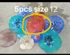 Moroccan Colorful Blown Glass Wall Lamp Art Plates Arts for el Decoration243c