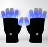 Partybevorzugung 7 Modi Farbwechsel blinkender LED-Handschuh für Konzertparty Halloween Weihnachten Finger blinkende leuchtende Fingerlicht leuchtende Handschuhe