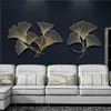 Naklejki Ścienne Nowoczesne Kute Koszulkowy Liść Wiszące Dekoracji Rzemiosło El Livingroom Sofa Tło Korytarz 3D Naklejki Mural Ornament