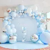 141 sztuk Macaron Balon Garland Urodziny Party Decor Dzieci Baby Shower Ballon Arch Wedding Globs Oh Wood Wall Sticker 220217