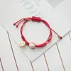 Handmade Colorful Rope Lucky Cat Bracelet For Women Girls Birthday Gifts Charm Tassel Fashion Couple Bangles