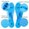 Solette massaggianti Digitopressione Massaggio magnetico Sollievo dal dolore al piede Solette per scarpe Solette tagliabili lavabili Strumenti per la cura della salute del piede