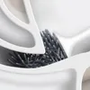 BAISPO Silikon-Toilettenbürste, weiche Borsten, wandmontiertes Badezimmer-Toilettenbürstenhalter-Set, sauberes Werkzeug, langlebiges thermoplastisches Gummi, 210329