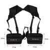 Unisex Black Chest Rig Bag Streetwear Tactical Vest Hip-hop s Fashion Tactics Waist Pack Woman Functional Square 211008