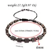 Brins de perles Vintage cylindrique hématite pierre Yoga Bracelet 6mm perles de cuivre luxe Zircon réglable bijoux pour hommes cadeau Inte22