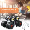 Dumbbell Rack Stand Steel And Rubber Mat Dumbbells Hand Weights Sets Holder Organizer For Gym Fitness Equipment Accessories