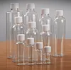 Duidelijke PET Plastic flessenvloeistofcontainers 5 ml 10 ml 20 ml 30ml 50ml 60 ml 80 ml 100ml 120 ml 150ml hervulbare flessencontainer