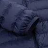 メンズビジネスカジュアル軽量耐水性包装パウガジャケット男性ファッションフード付き暖かい秋冬コート211015