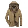 Dimusi Kış Erkek Ceket Adam Kalın Polar Sıcak Ordu Taktik Palto Erkekler Orta-Uzun Dış Giyim Rüzgarlık Kapşonlu Ceketler Giyim 6XL Y1122
