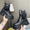 Designer Hommes Femmes Designers Rois Bottes Cheville Martin Boot Pocket Noir Bootss Nylon Chaussures Militaires Inspiré Combat avec Box Taille 35-45