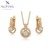 Xuping Jewelry Neue Luxus-Kristall-Ohrringe und Halsketten-Sets für Damen, Party, Mädchen, Geschenk, A00718606 H1022