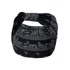 Sport breda pannband blommor tryck bowknot yoga stretch wrap hårband hoops för kvinnor huvudband mode