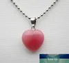 wholesale 16mm Fashion natural stone heart pendant quartz crystal agates turquoises malachite stone for Jewelry making Necklace