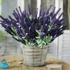 Decoratieve bloemen kransen 1 bundel romantische provence lavendel tarweoren diy home decor korrel kunstmatig voor bruiloft indoor cadeau