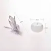 Automático Pet Cat Toy Feather Ball Electric Cat Rolling Teaser Feather Wand Cat Toys Interactive Bola giratoria Funny Stick 211122