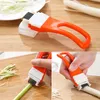 Edelstahl vegetal cebola cortador slicer peeler chutather graters shredder fruta faca de seda faca de cozinha gadget DDA22