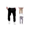 Joggers Marka Erkek Pantolon Erkekler Pantolon Rahat Katı Pantolon Sweatpants Jogger Haki Siyah Büyük Boy 4XL X0723