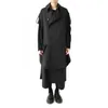 Men's Vests The Long Waistcoat In Design Is Paired With A Stylish, Loose, Short-sleeved Dark Coat S-6XL! Big Size Runway Clothes