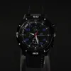 Moda Casual Tendencia Personalidad masculina Reloj de cuarzo creativo Correa de silicona