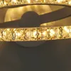 ノルディッククリスタルLEDウォールランプランダダベッドルーム壁ライトホーム屋内装飾照明廊下アルミ壁Sconce 210724