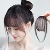 Haarspangen Haarspangen Air Bangs Fake Patch Süße weibliche natürliche Stirn echte spurlose flauschige Stirnband-Accessoires