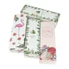 5 Stück Flamingo Muster Geschenkbox Süßigkeiten Backen Keks Verpackung Papier Hochzeitsdekoration faltbare Verpackung Wrap