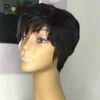 Kurze Pixie geschnitten Bob Straight Human Hair Perücken Remy Brasilianische Spitze Front natürliche Perücke für schwarze Frauen2421694