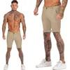Heren Shorts Homme Zomer Elastische Taille Plaid Korte Skinny Fit Modemerk Fitness Shorts voor Mannen Casual Stretchy Chinos 211108