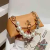 Sweet Lady Pearl Mini Tote Bag Spring Hhigh - качество PU кожаные женские дизайнерские сумки цепь плечевой мешок