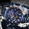 Herrenuhren Wasserdicht Edelstahl LIGE Top Marke Luxus Mode Sportuhr Chronograph Quarzuhr Schwarz Uhr Männer 210527