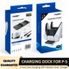 Dropship PS5 Oplaadstandaard P5 Gamepad Double Charger Wireless Controller Chargers Mini USB Port Charge