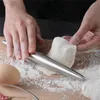 Roestvrijstalen rollende pin Keukengerei Dough Roller Bake Pizza Noodles Cookie Dumplings Maken Non-Stick Baking Tool