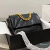Bolso bandolera acolchado de diseñador para mujer, bolso de hombro con entramado de diamantes de cuero genuino, bolsos con correa de cadena tejida, bolsos de mano