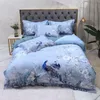 Set di lenzuola king size in cotone a fibra lunga SoftCozy con motivo floreale - Biancheria da letto traspirante per un sonno riposante - XG0171 .