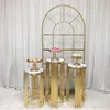 3pcs/set)Wedding props cake table flower stand road lead ornaments wedding display stand stage background decoration